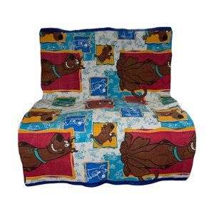 Rare Scooby-Doo Posing Vintage 1980's 80's Cartoon Throw Blanket 59 X 41